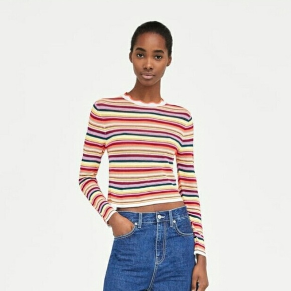 Zara Long Sleeve Knit Top - Picture 2 of 4